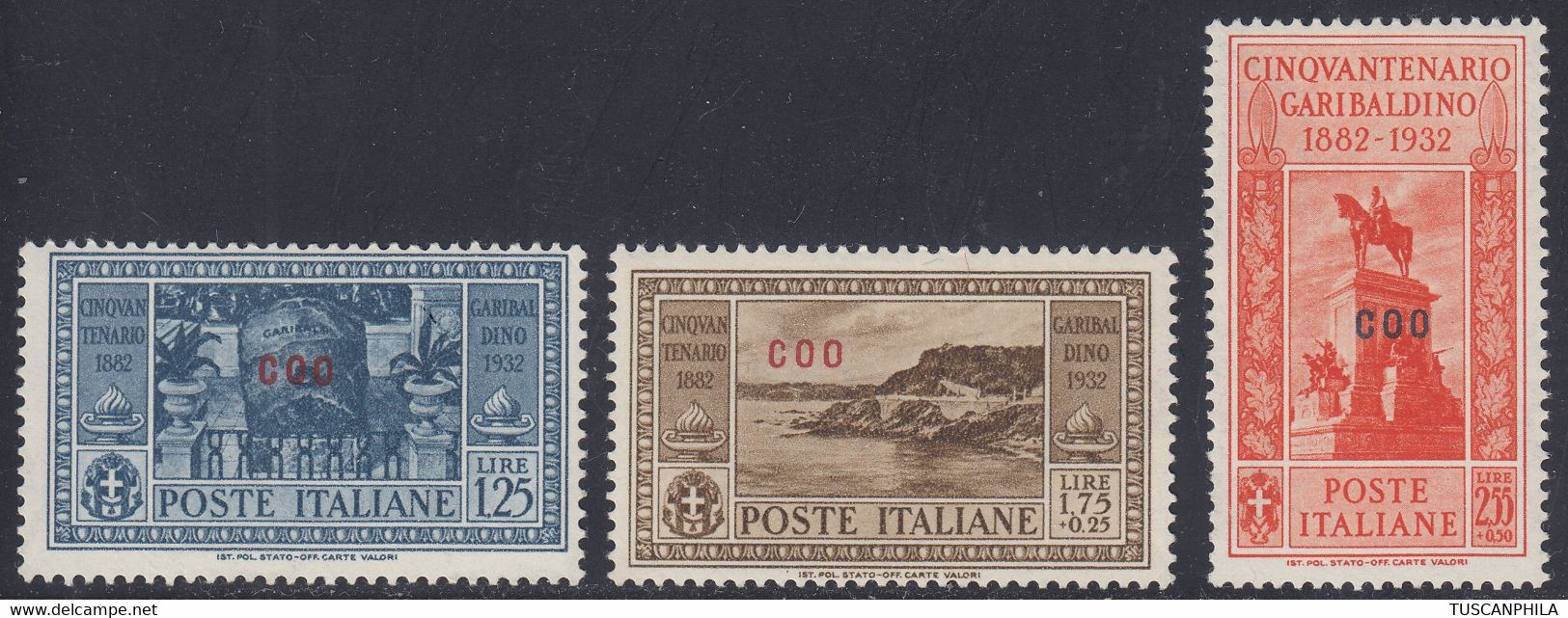 1932 3 Valori Sass. MH* Cv 84 - Egée (Coo)