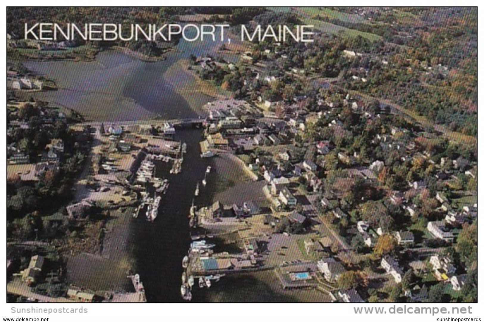 Maine Kennebunkport Aerial View Kennebunk River At Low Tide - Kennebunkport