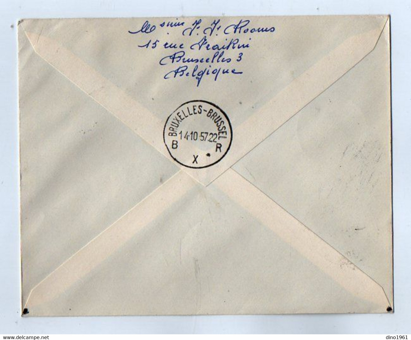 TB 3422 - 1957 - LSC - Lettre Par Avion / Sté SABENA / Première Liaison Aérienne BRUXELLES - ISTANBUL ( Turquie ) - Lettres & Documents