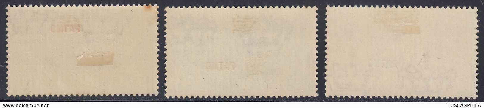 1932 3 Valori Sass. MH* Cv 126 - Egée (Patmo)