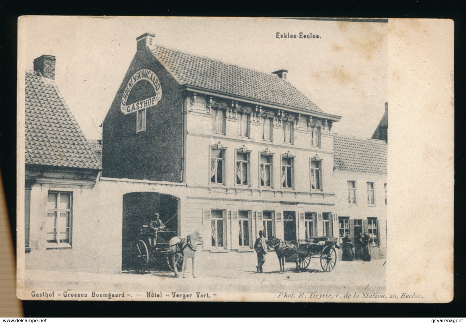 EEKLO  EECLOO  GASTHOF GROENEN BOOMGAARD  HOTEL VERGER VERT   2 SCANS - Haaltert