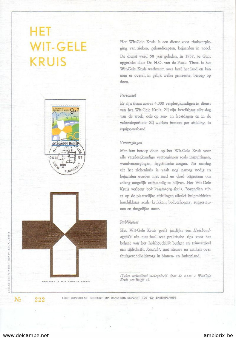 Carte Max A4 Gold 2270 Wit-gele Kruis - 1981-1990