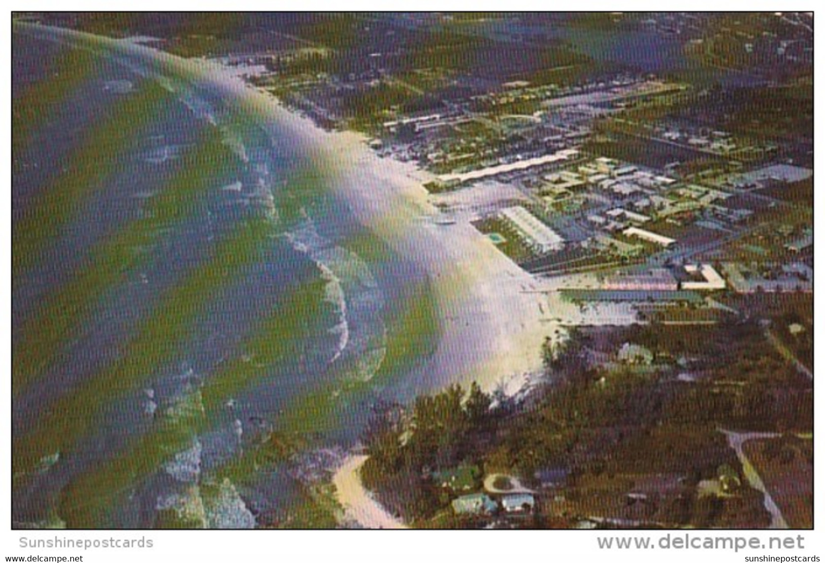 Florida Sarasota Aerial View Of Crescent Beach 1961 - Sarasota