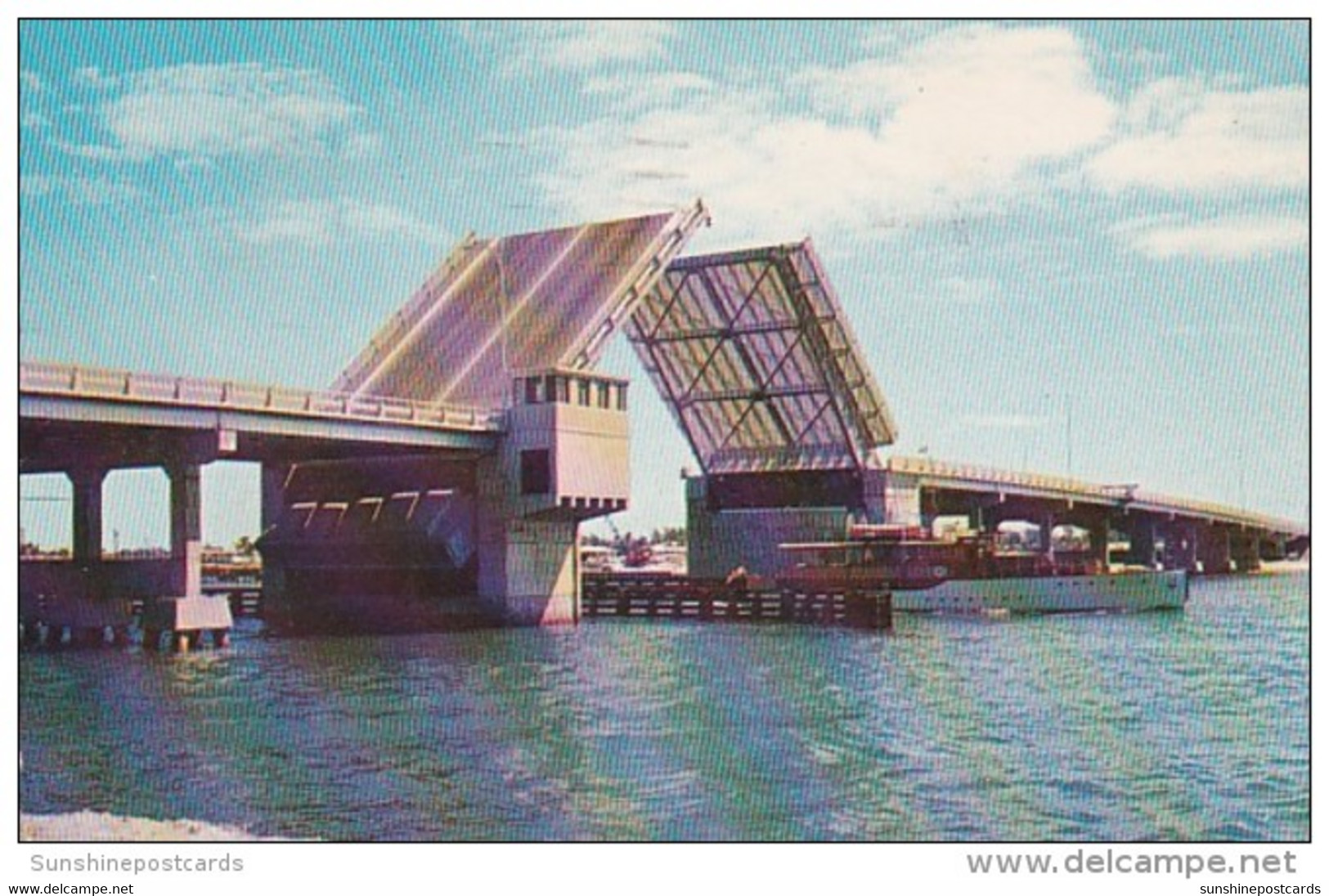 Florida Fort Lauderdale Brook Memorial Causeway Drawbridge 1958 - Fort Lauderdale