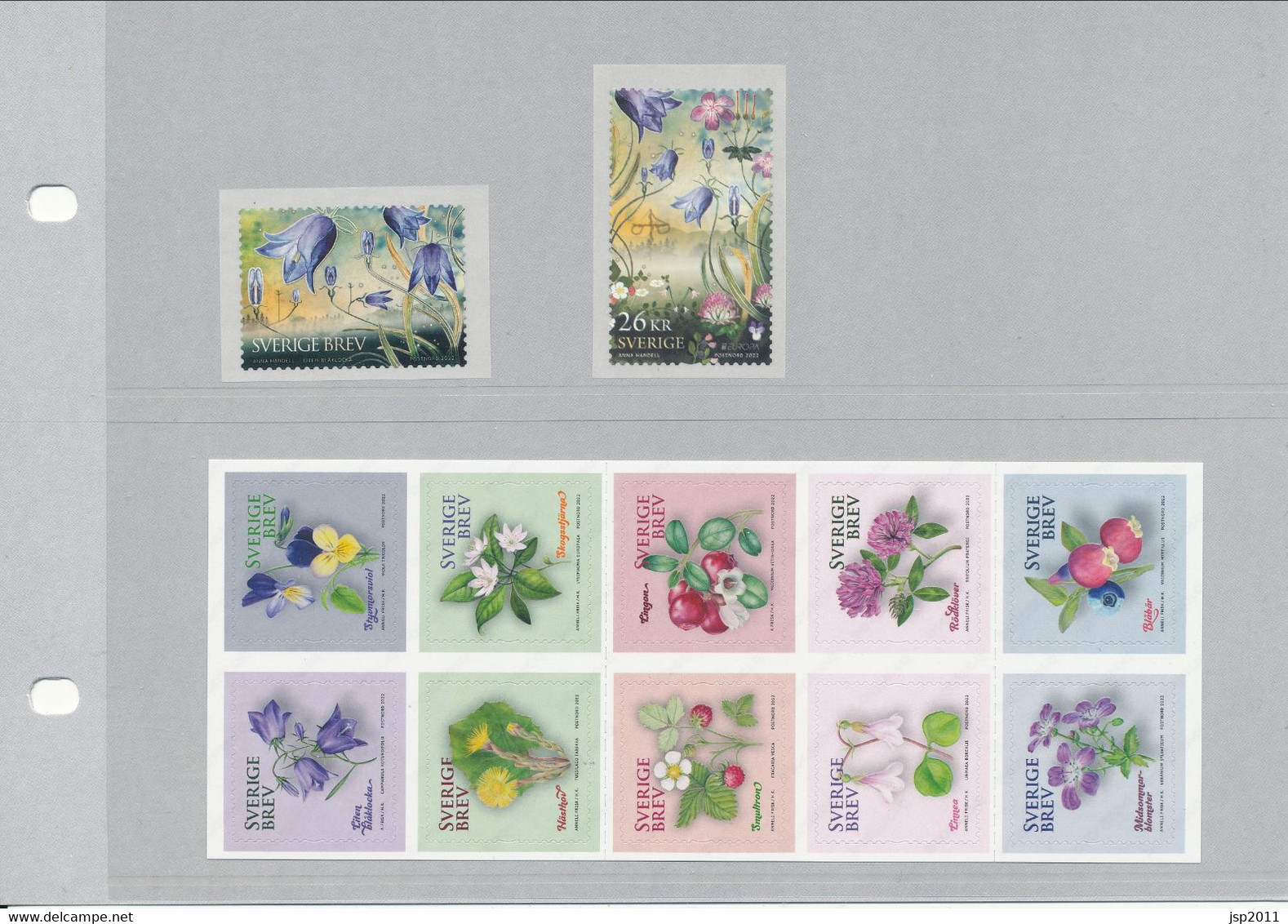 Sweden 2022. Facit # 3421-3432. Sweden's National Flowers. MNH (**) - Unused Stamps
