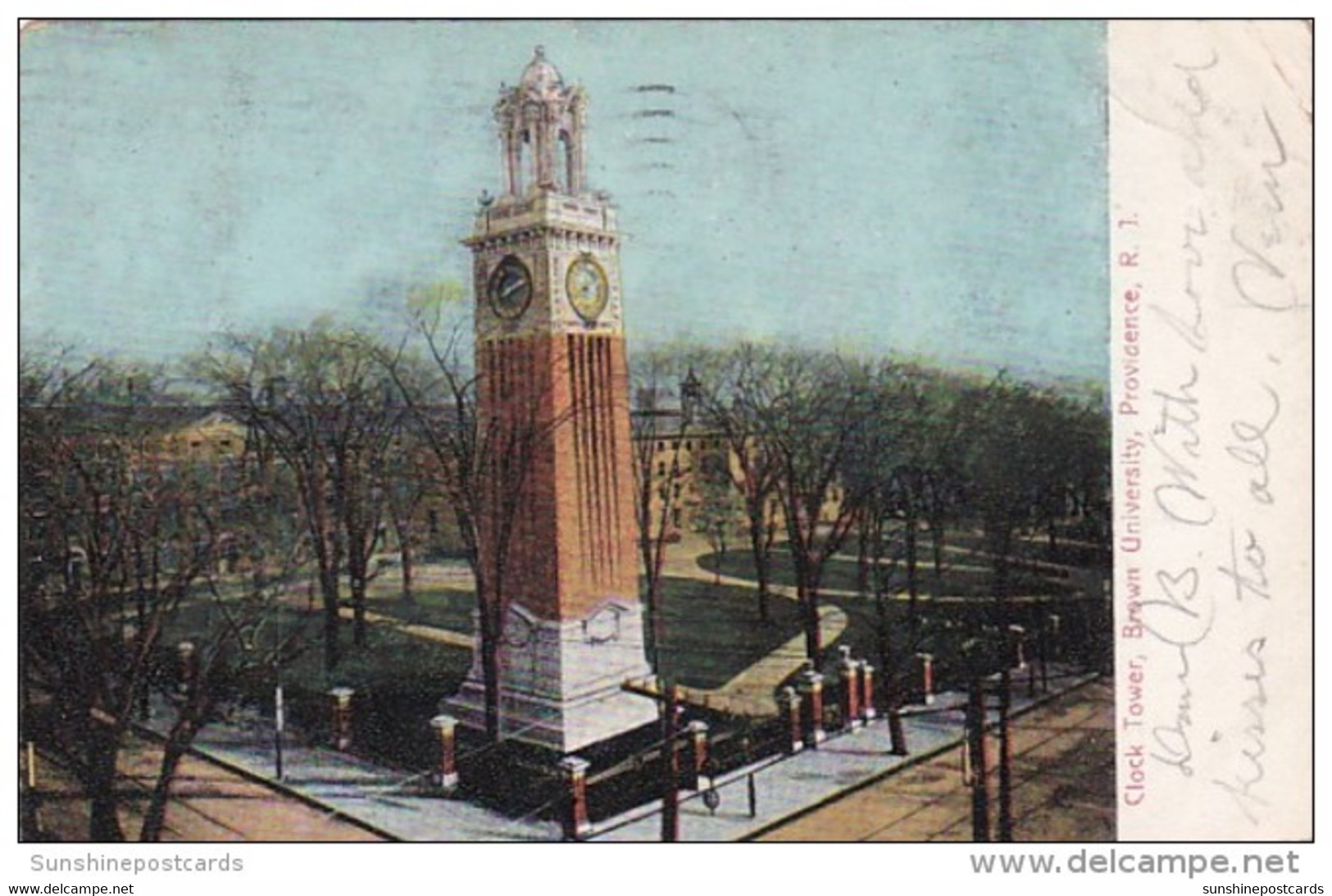 Rhode Island Clock Tower Brown University 1909 - Providence