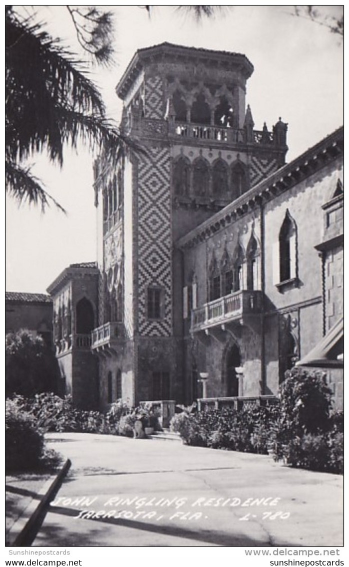 Florida Sarasota John Ringling Residence Real Photo - Sarasota