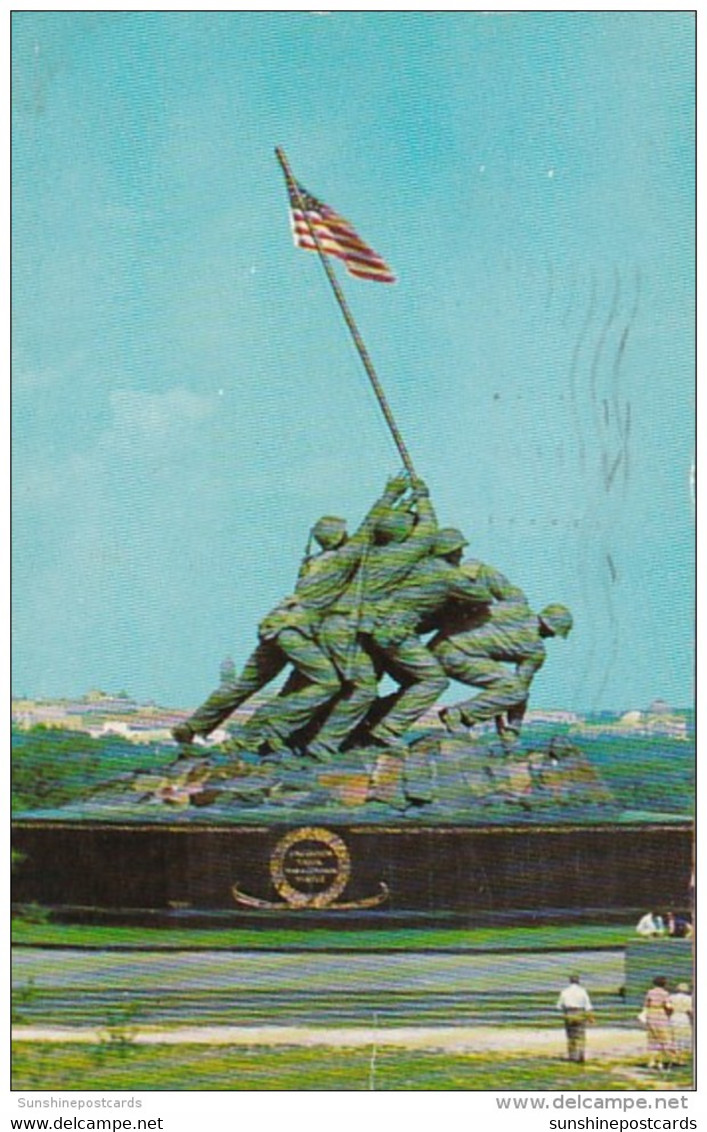 Virginia Arlington U S Marine Corps War Memorial Iwo Jima Statue 1961 - Arlington