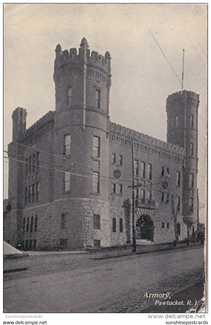 Rhode Island Pawtucket The Armory 1908 - Pawtucket