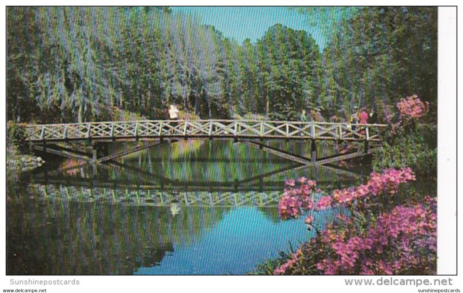 Alabama Mobile Bellingrath Gardens Rustic Bridge Over Mirror Lake - Mobile