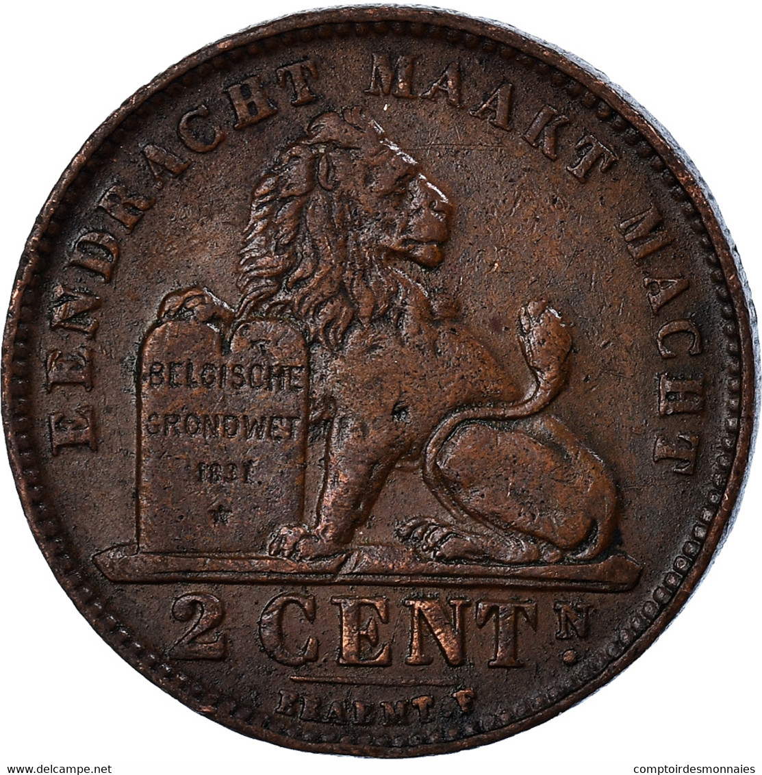 Monnaie, Belgique, 2 Centimes, 1919 - 2 Cent