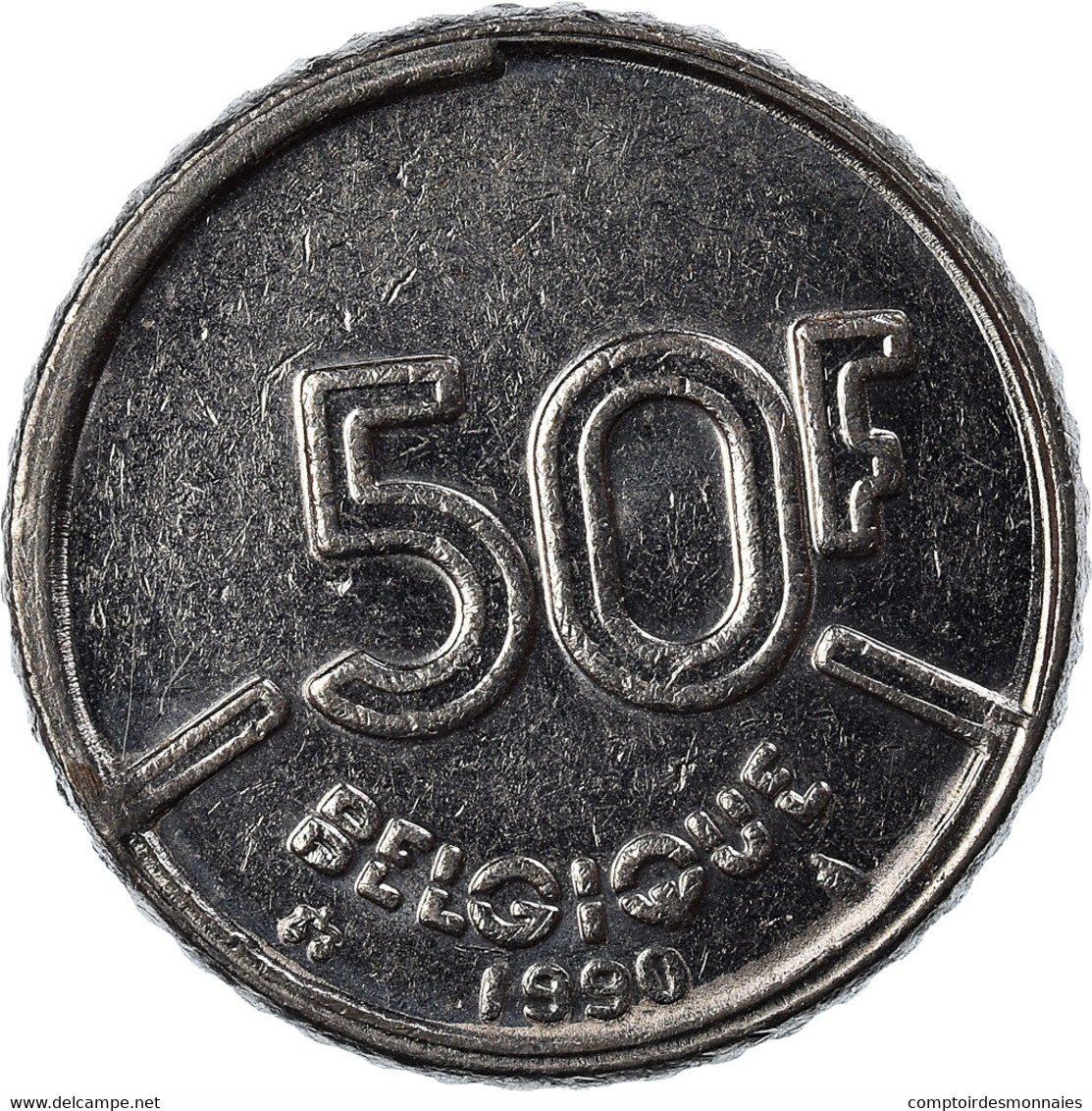 Monnaie, Belgique, 50 Francs, 50 Frank, 1990 - 50 Francs