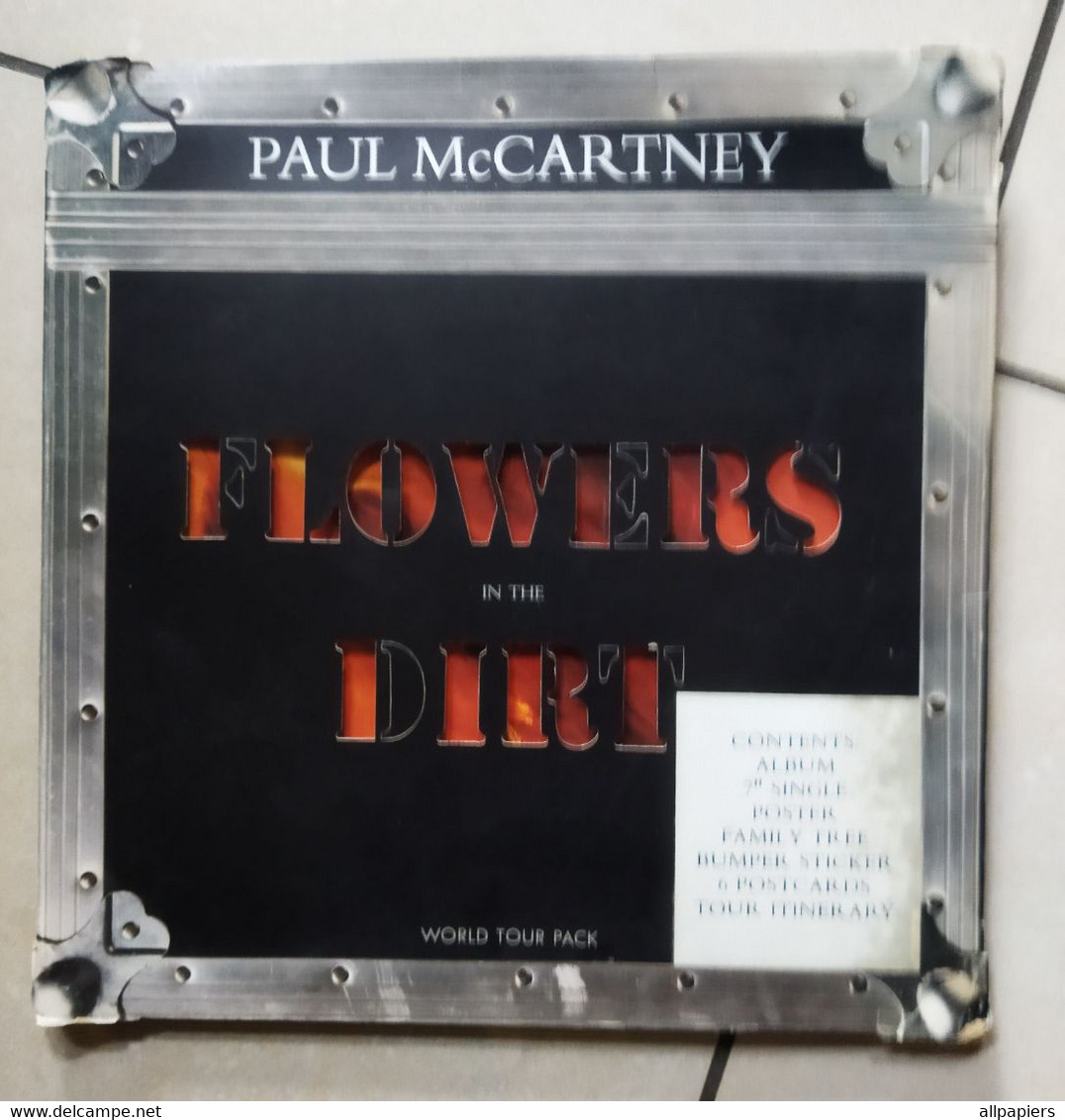 Coffret Vinyl 33T N° 08093 Paul McCartney Flowers In The Dirt World Tour Pack 1989 - 45T Party Party, Maxi Posters - Limitierte Auflagen