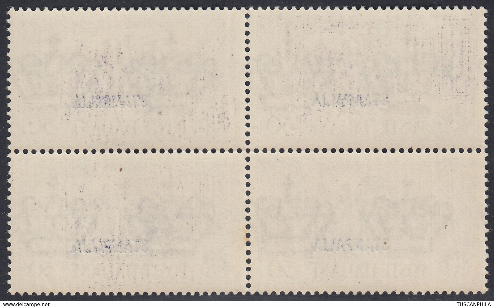 1932 Blocco Di 4 Valori Sass. 21 MNH** Cv 448 - Aegean (Stampalia)