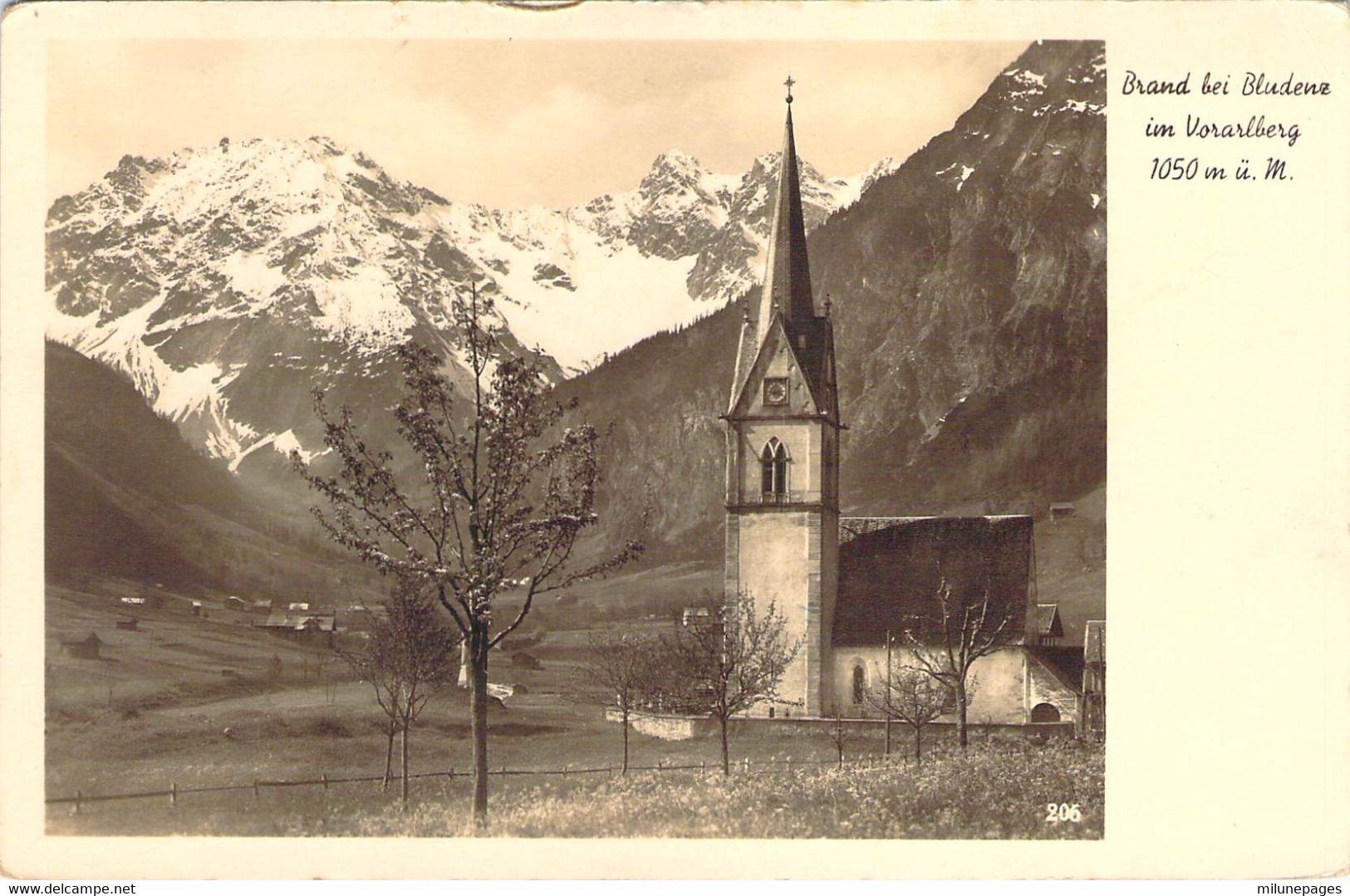 AUTRICHE Austria Kirche Von Brand Bei Bludenz Im Voralberg - Bludenz