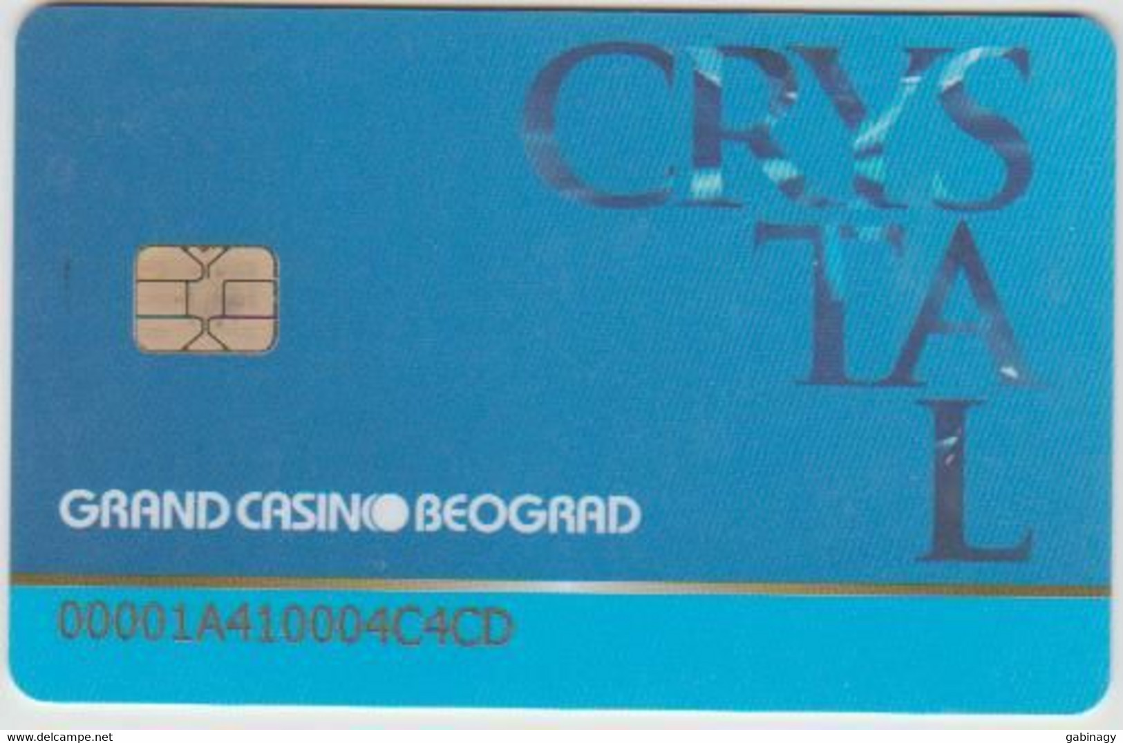 CASINO CARD - 437 - SERBIA - CRYSTAL GRAND CASINO BEOGRAD - Tarjetas De Casino