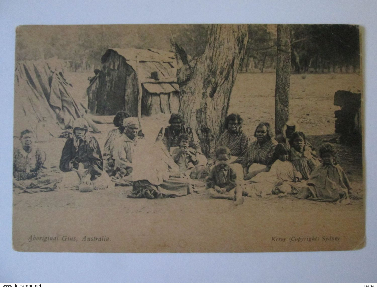 Rare! Australia Aboriginal Gins,Kerry(Copyright) Sydney Unused Postcard About 1900,see Pictures - Aborigeni