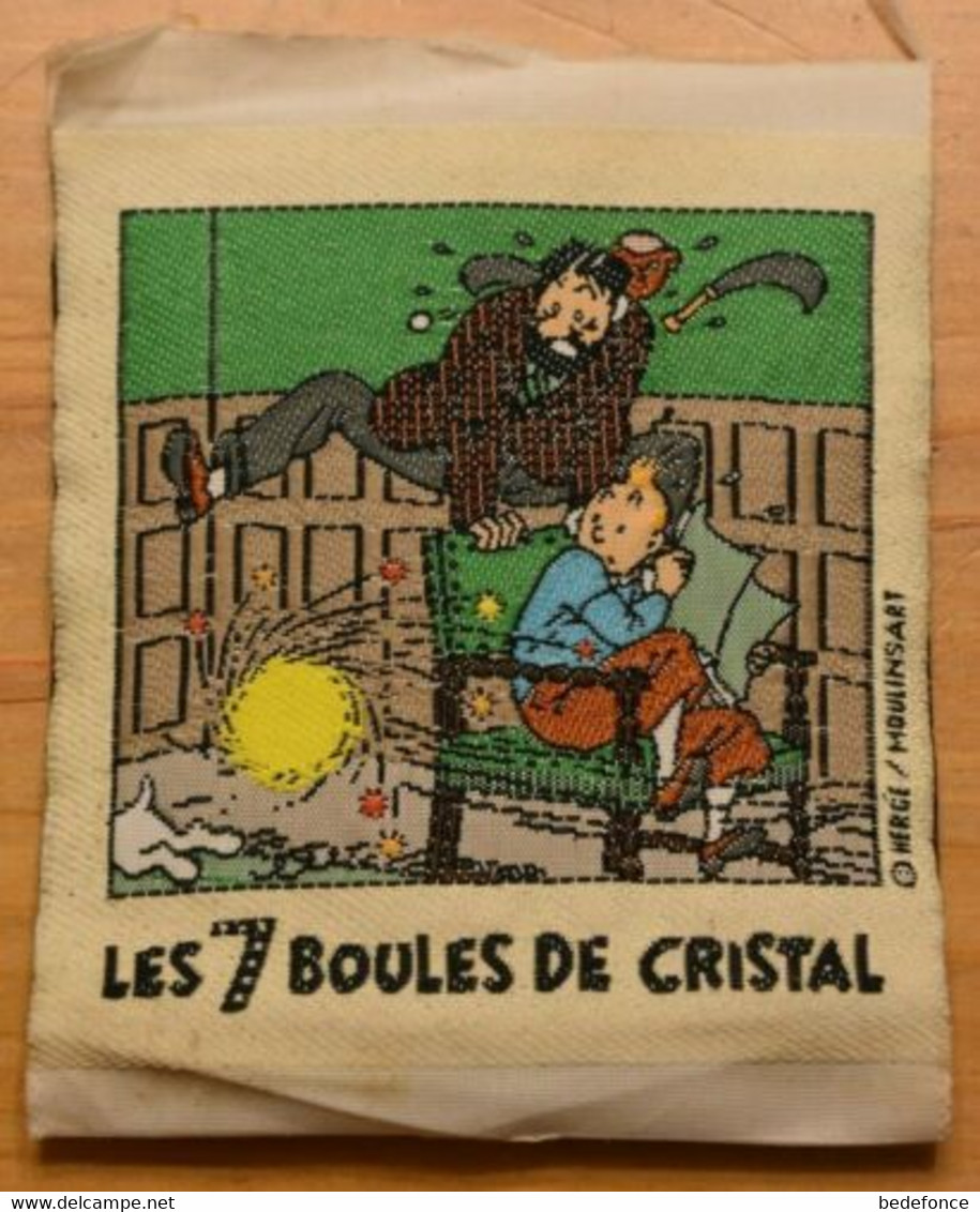 Tintin - étiquette En Tissu - Les 7 Boules De Cristal - Clothes