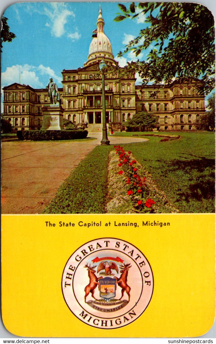 Michigan Lansing State Captiol Building And State Seal - Lansing