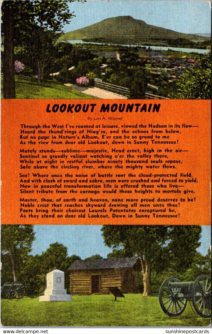 Tennessee Chattanooga Lookout Mountain Poem By Lon A Warner - Chattanooga