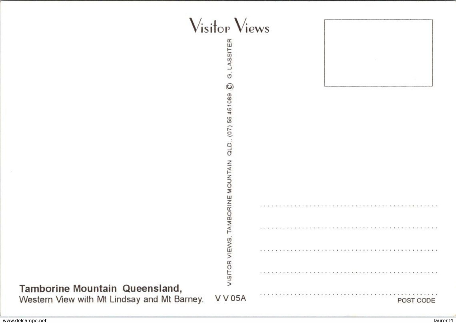 (3 H 43) Australia - QLD - Tamborine Mountains - Atherton Tablelands