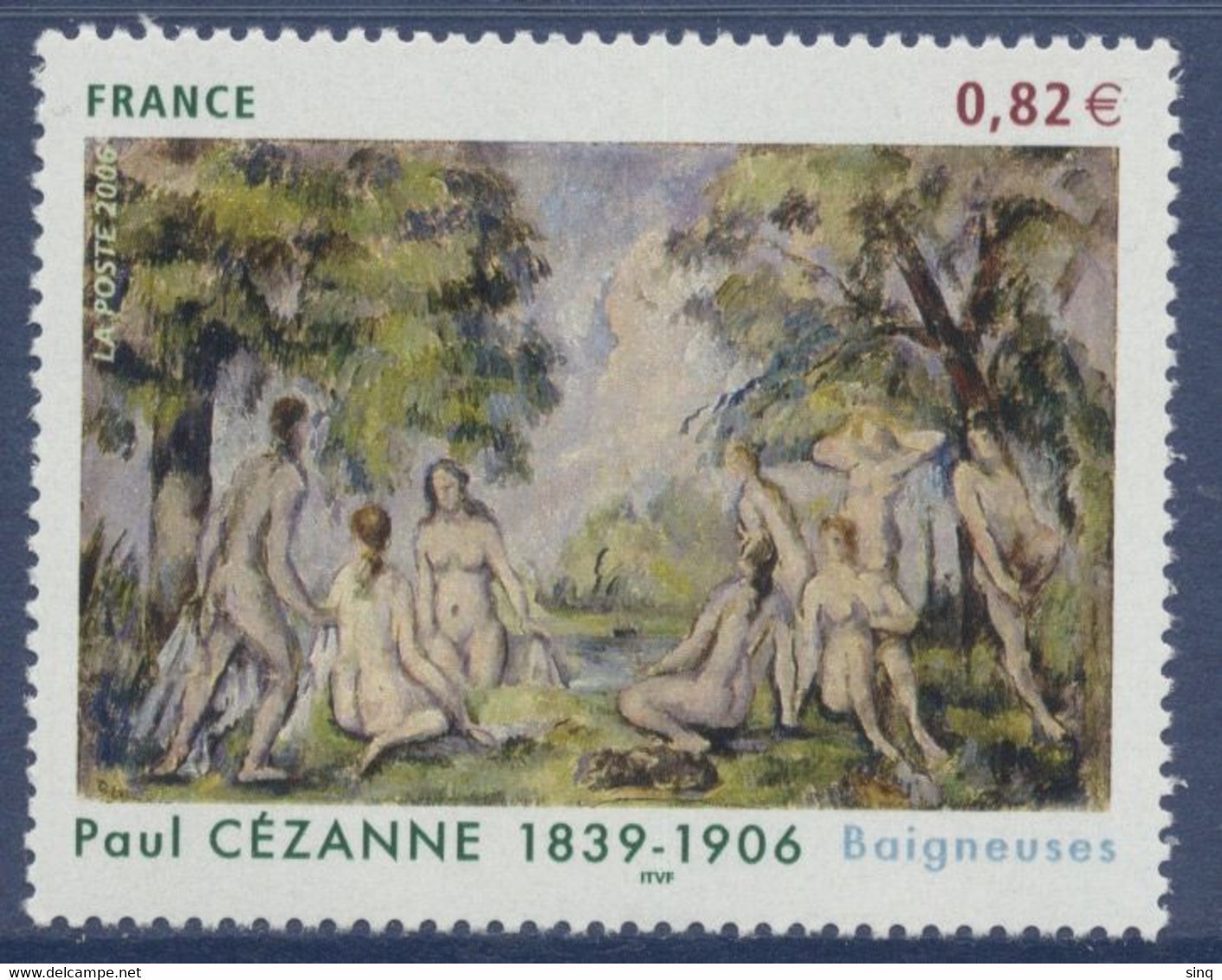 N° 3894 Paul Cézanne Valeur Faciale 0,82 € - Nuovi