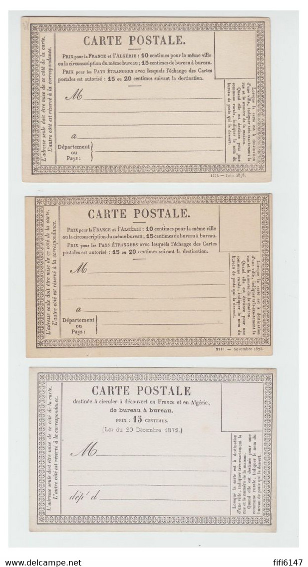 FRANCE --Lot De 3 Cartes "précurseur" --neuves --tb - Other & Unclassified