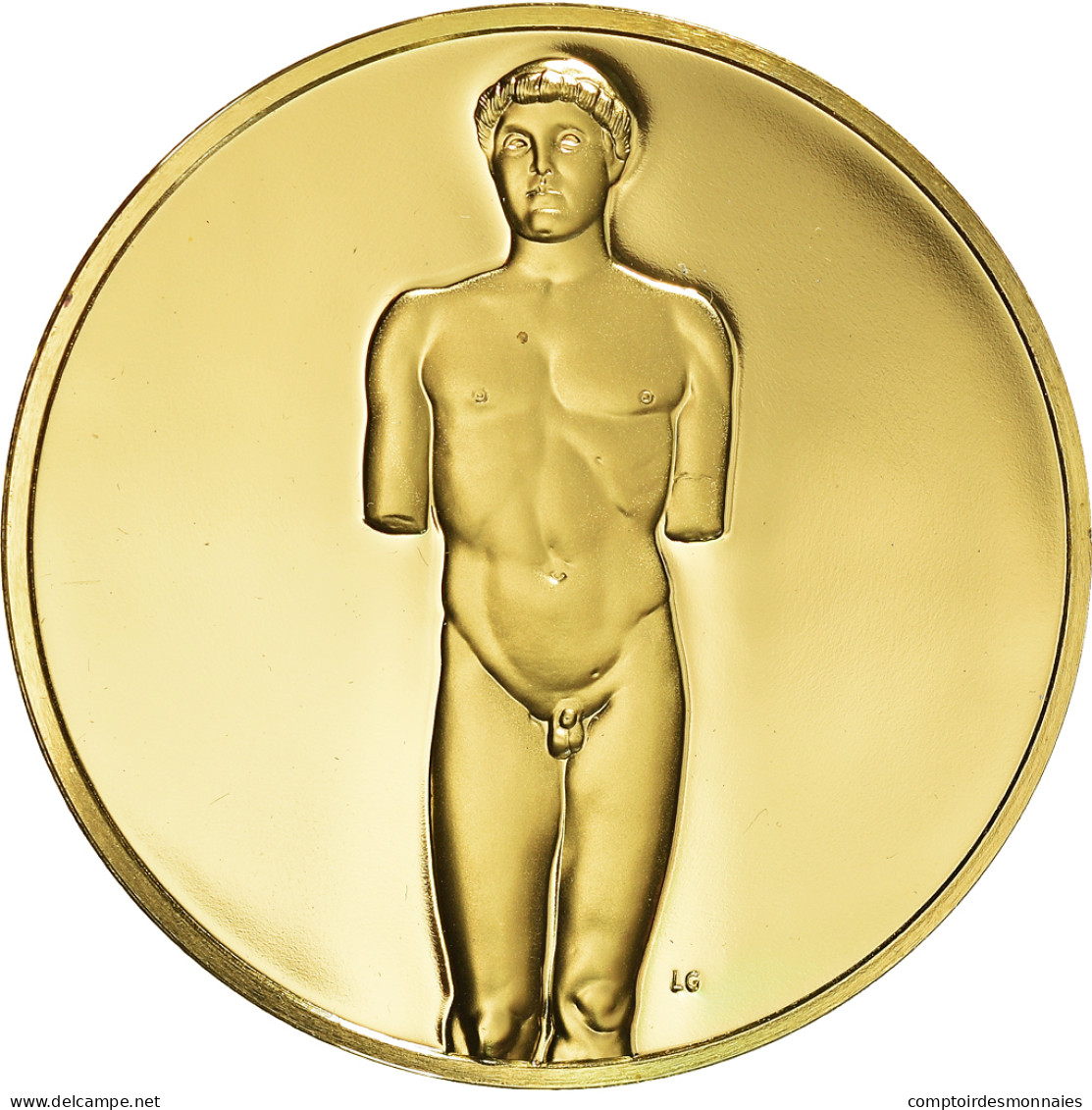 États-Unis, Médaille, The Art Treasures Of Ancient Greece, Kritios Boy, 1980 - Autres & Non Classés