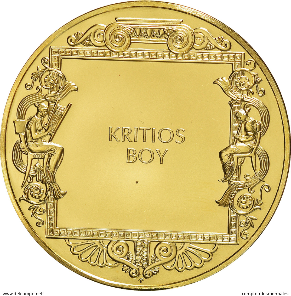 États-Unis, Médaille, The Art Treasures Of Ancient Greece, Kritios Boy, 1980 - Autres & Non Classés