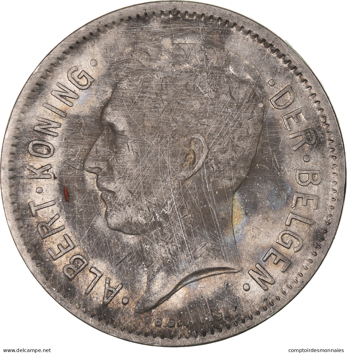 Monnaie, Belgique, Albert I, 5 Francs, 5 Frank, 1930, TTB, Nickel, KM:98 - 5 Frank & 1 Belga