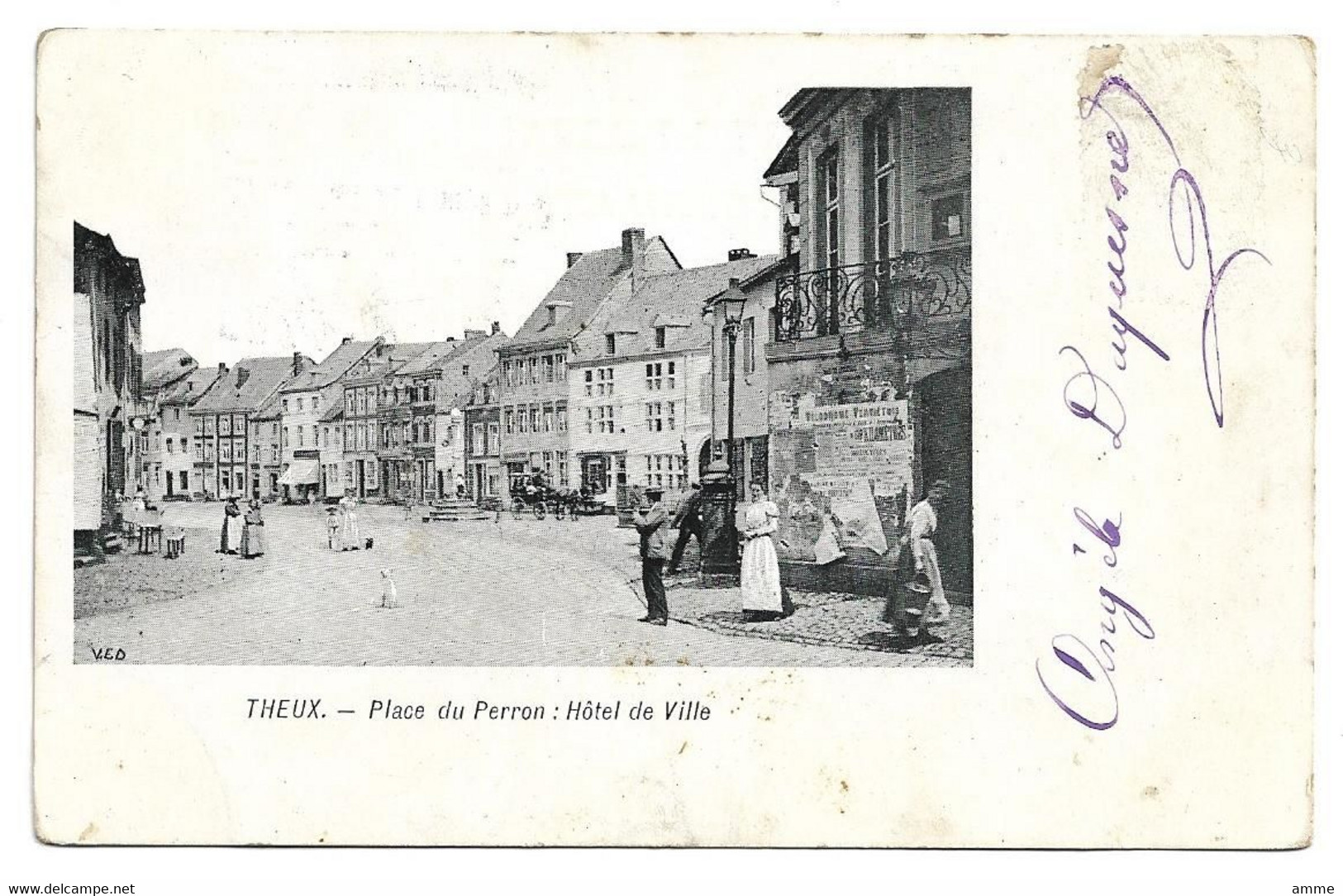 Theux - Attraction *   Place Du Perron, Hotel De Ville - Theux