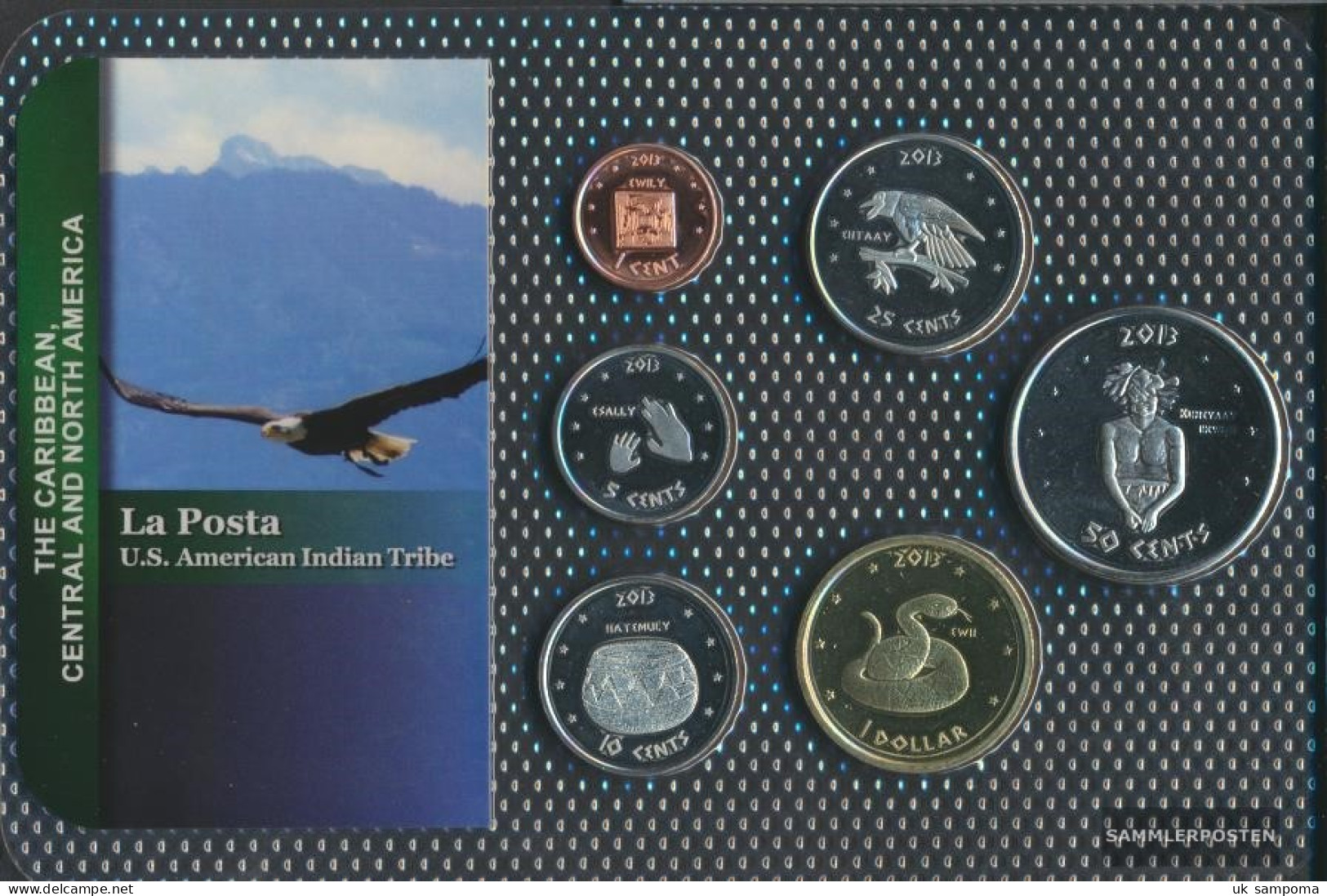 U.S. 2013 Stgl./unzirkuliert Kursmünzen Stgl./unzirkuliert 2013 1 CENT Until 1 US Dollars La Posta - Proof Sets