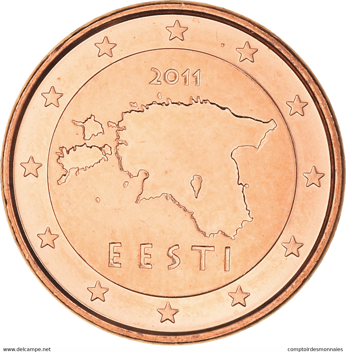 Estonie, Euro Cent, 2011, Vantaa, SPL+, Cuivre Plaqué Acier, KM:61 - Estonia