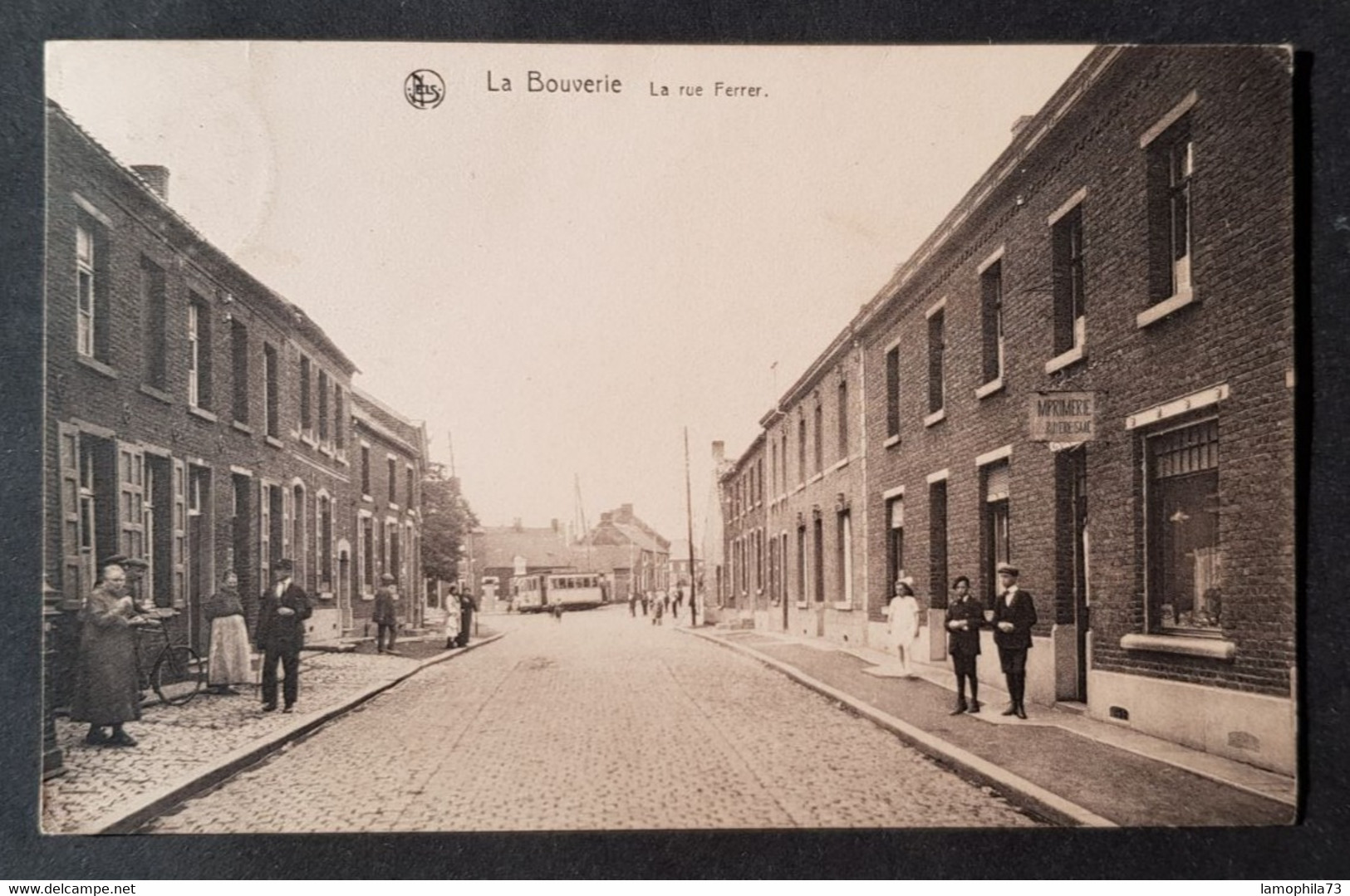 Belgique - België, CP La Bouverie (Rue Ferrer) - 2 Scan(s) - TB - Réf:CP48 - Mons