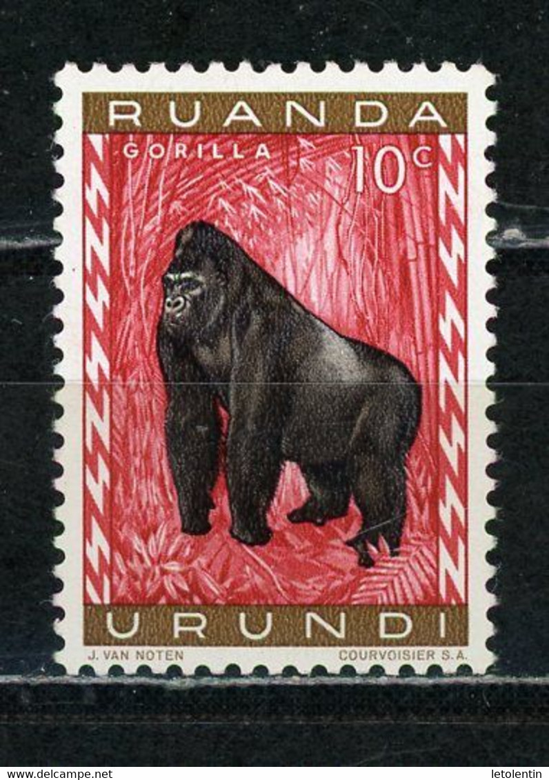 RUANDA-URUNDI : GORILLE -  N° Yvert 205** - Unused Stamps