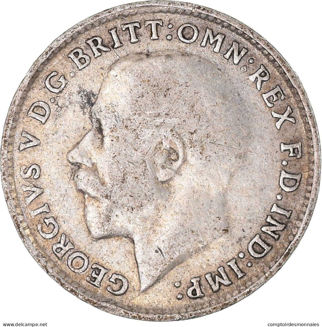 Monnaie, Grande-Bretagne, George V, 3 Pence, 1916, TTB, Argent, KM:813 - F. 3 Pence