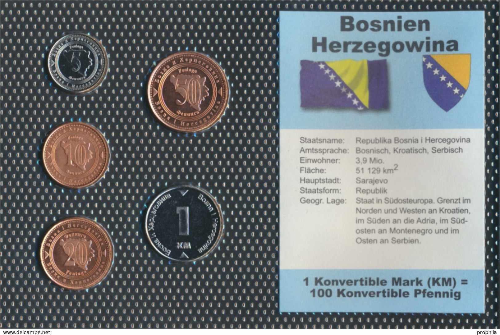 Bosnien-Herzegowina Stgl./unzirkuliert Kursmünzen Stgl./unzirkuliert 1998-2005 5 Feninga Bis 1 Konvertible Ma (9764541 - Bosnien-Herzegowina