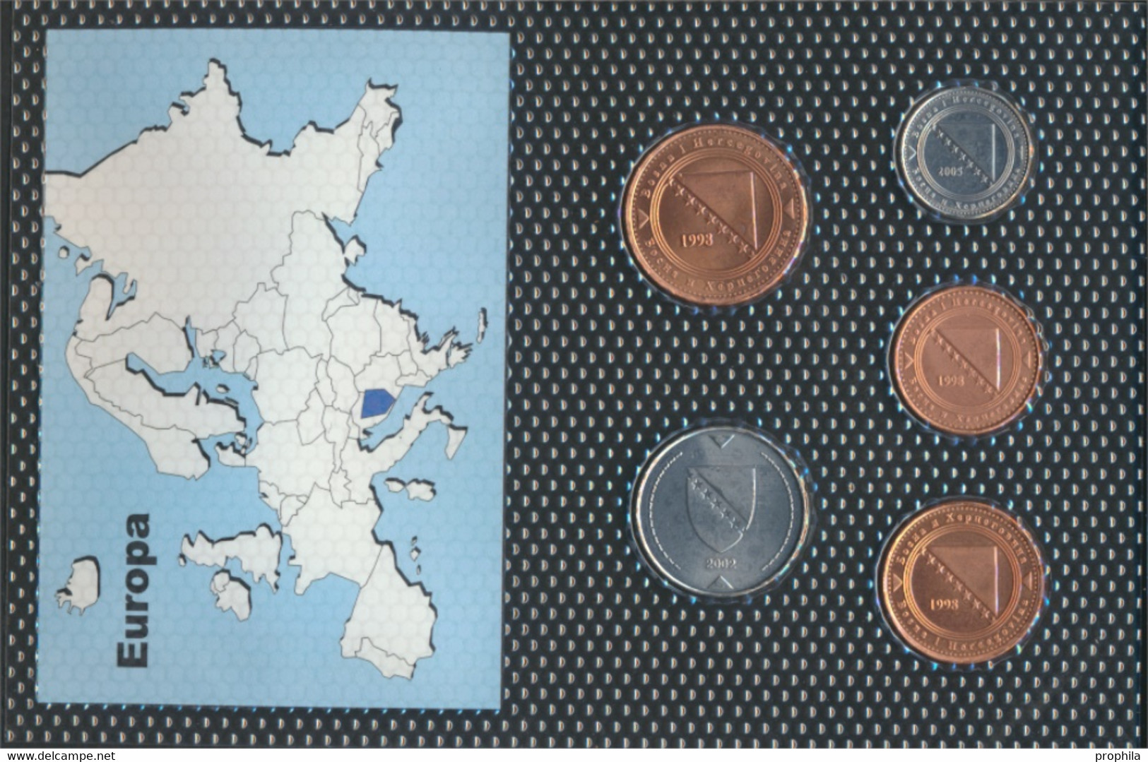 Bosnien-Herzegowina Stgl./unzirkuliert Kursmünzen Stgl./unzirkuliert 1998-2005 5 Feninga Bis 1 Konvertible Ma (9764541 - Bosnia And Herzegovina