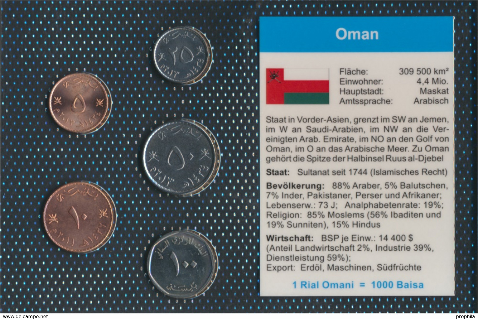 Oman Stgl./unzirkuliert Kursmünzen Stgl./unzirkuliert 5 Baisa Bis 100 Baisa (9764538 - Oman