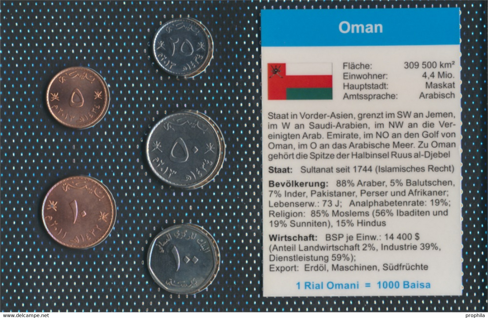 Oman Stgl./unzirkuliert Kursmünzen Stgl./unzirkuliert 5 Baisa Bis 100 Baisa (9764539 - Oman