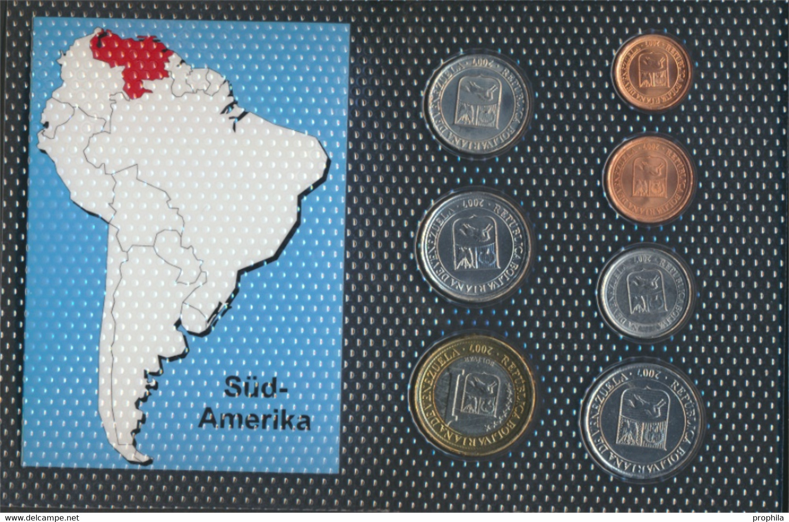 Venezuela Stgl./unzirkuliert Kursmünzen Stgl./unzirkuliert 2007 1 Centimos Bis 1 Bolivar (9764536 - Venezuela