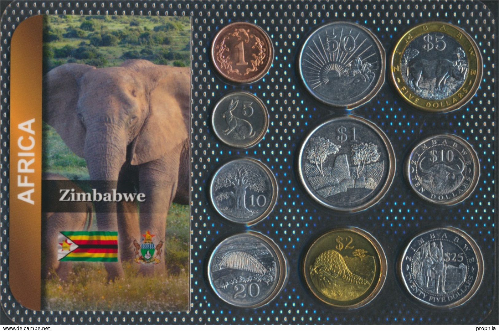 Simbabwe Stgl./unzirkuliert Kursmünzen Stgl./unzirkuliert Ab 1980 1 Cent Bis 25 Dollars (9764466 - Zimbabwe