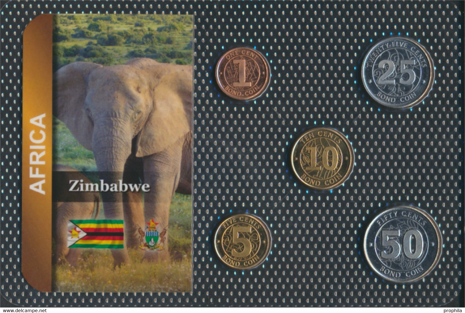 Simbabwe 2014 Stgl./unzirkuliert Kursmünzen 2014 1 Cent Bis 50 Cents (9764463 - Zimbabwe