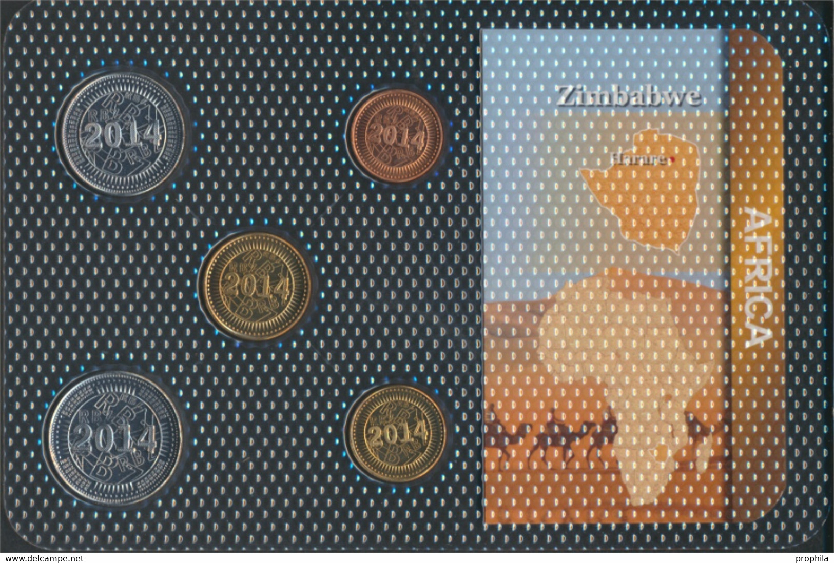 Simbabwe 2014 Stgl./unzirkuliert Kursmünzen 2014 1 Cent Bis 50 Cents (9764463 - Zimbabwe