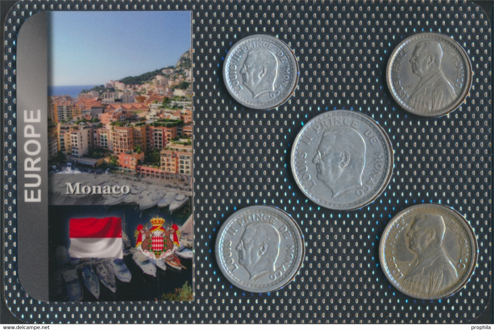 Monaco Sehr Schön Kursmünzen Sehr Schön Ab 1943 1 Franc Bis 20 Francs (9764384 - Otros & Sin Clasificación