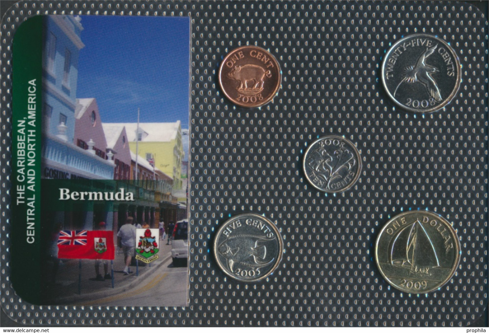 Bermuda-Inseln Stgl./unzirkuliert Kursmünzen Stgl./unzirkuliert Ab 1999 1 Cent Bis 1 Dollar (9764034 - Bermudes