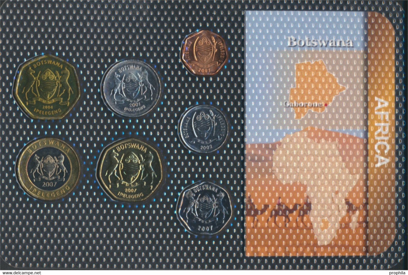 Botswana Stgl./unzirkuliert Kursmünzen Stgl./unzirkuliert Ab 1991 5 Thebe Bis 5 Pula (9764220 - Botswana