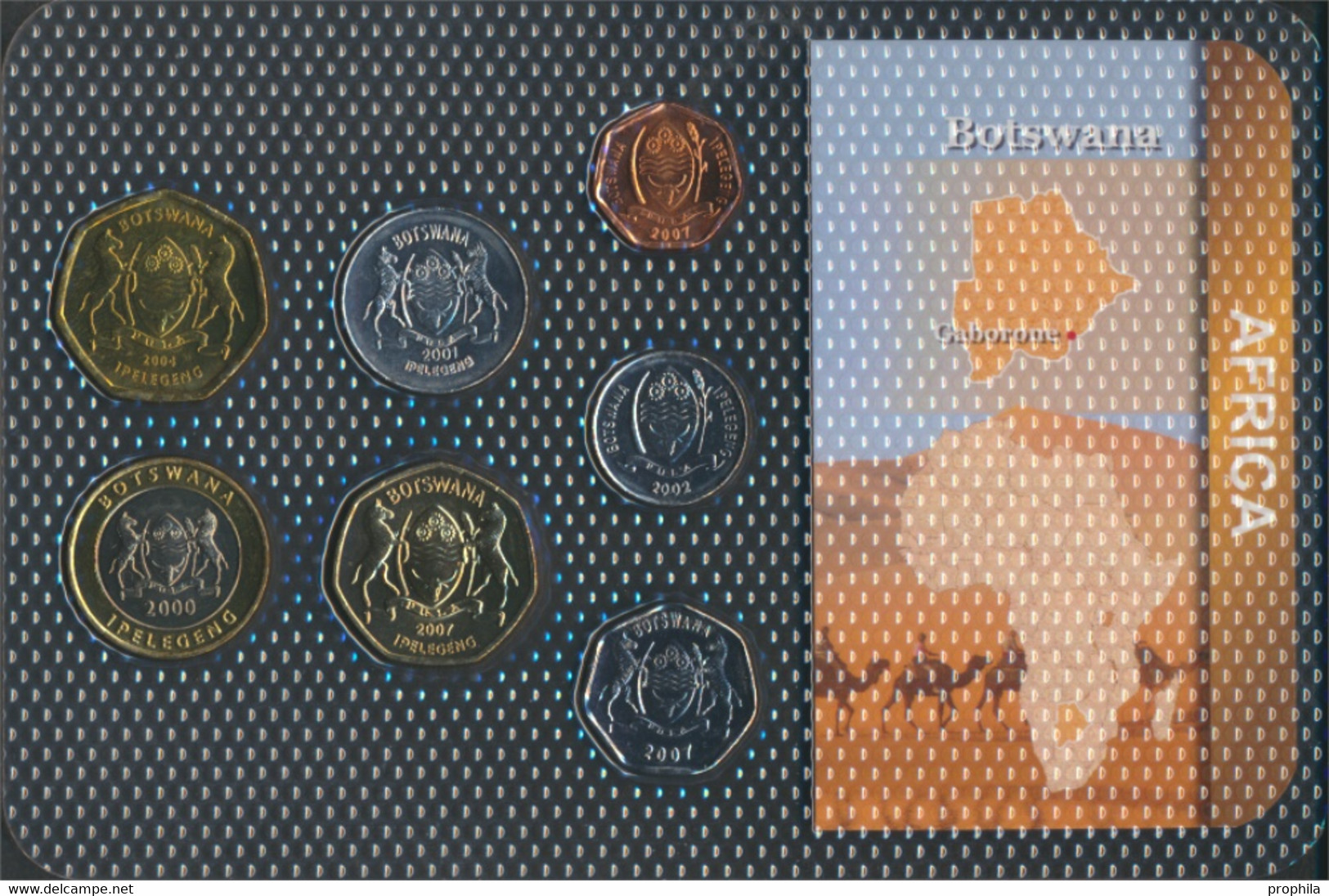 Botswana Stgl./unzirkuliert Kursmünzen Stgl./unzirkuliert Ab 1991 5 Thebe Bis 5 Pula (9764221 - Botswana