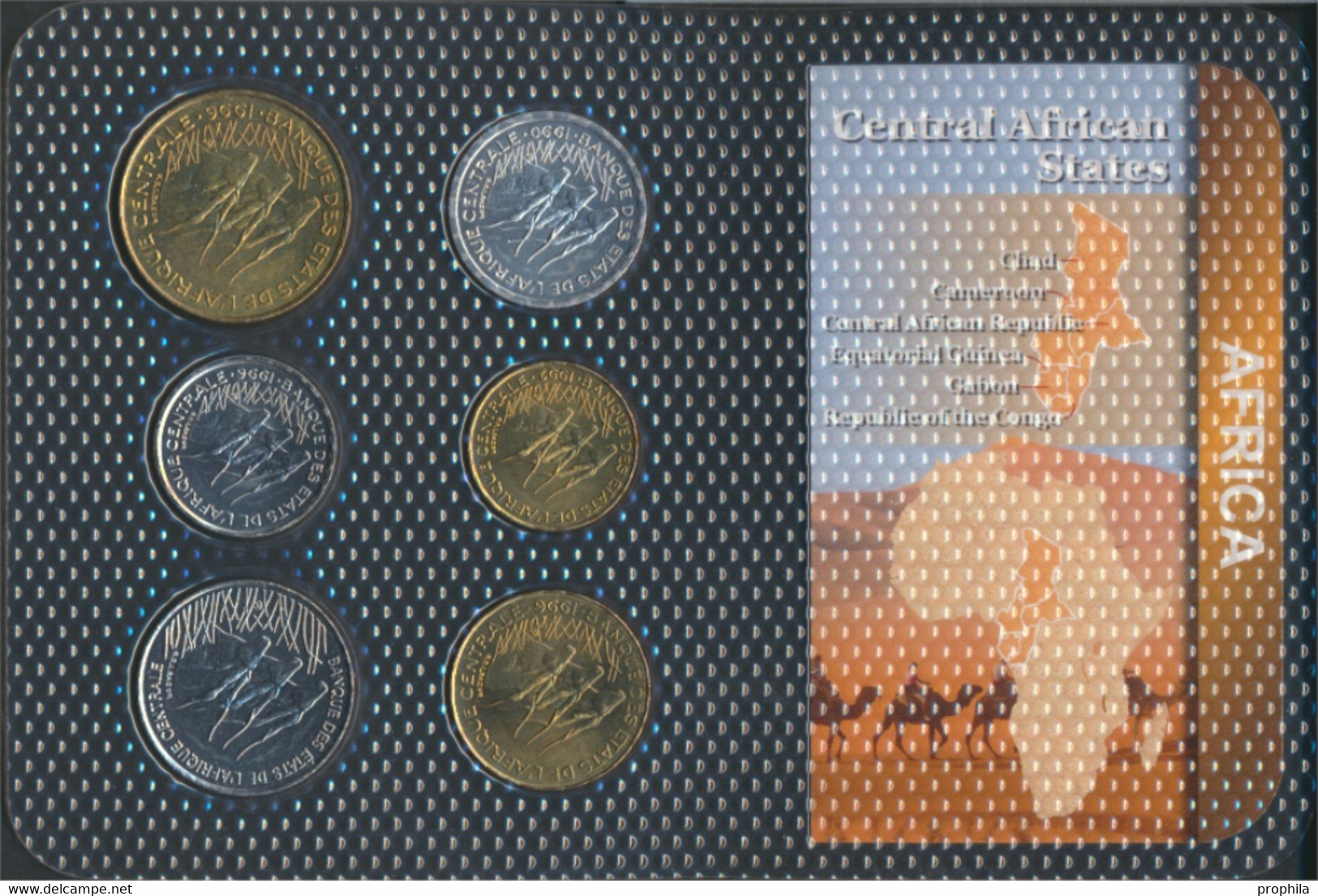 Zentralafrikanische Staaten Stgl./unzirkuliert Kursmünzen Stgl./unzirkuliert Ab 1973 1 Franc Bis 100 Francs (9764183 - Repubblica Centroafricana