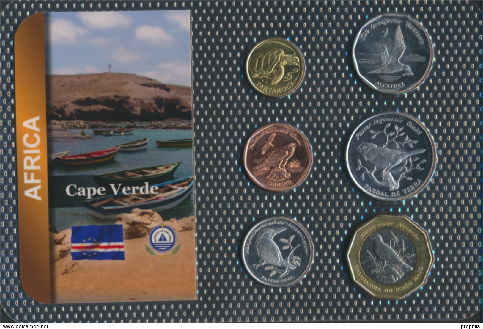 Kap Verde 1994 Stgl./unzirkuliert Kursmünzen 1994 1 Escudos Bis 100 Escudos Birds (9767673 - Cap Vert